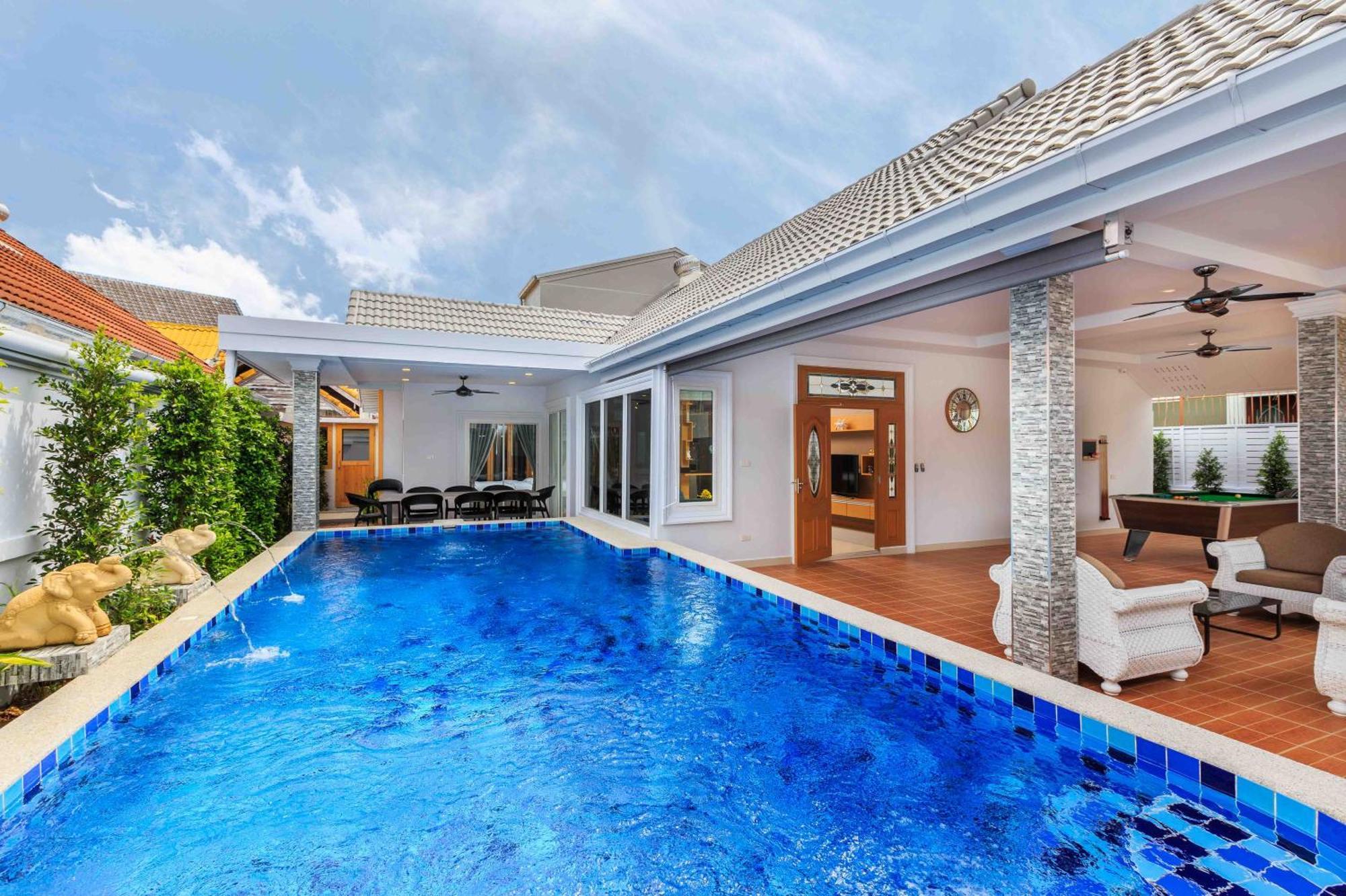 Pattaya Private Villa - Pool,Sauna,Snooker,Bbq Eksteriør bilde