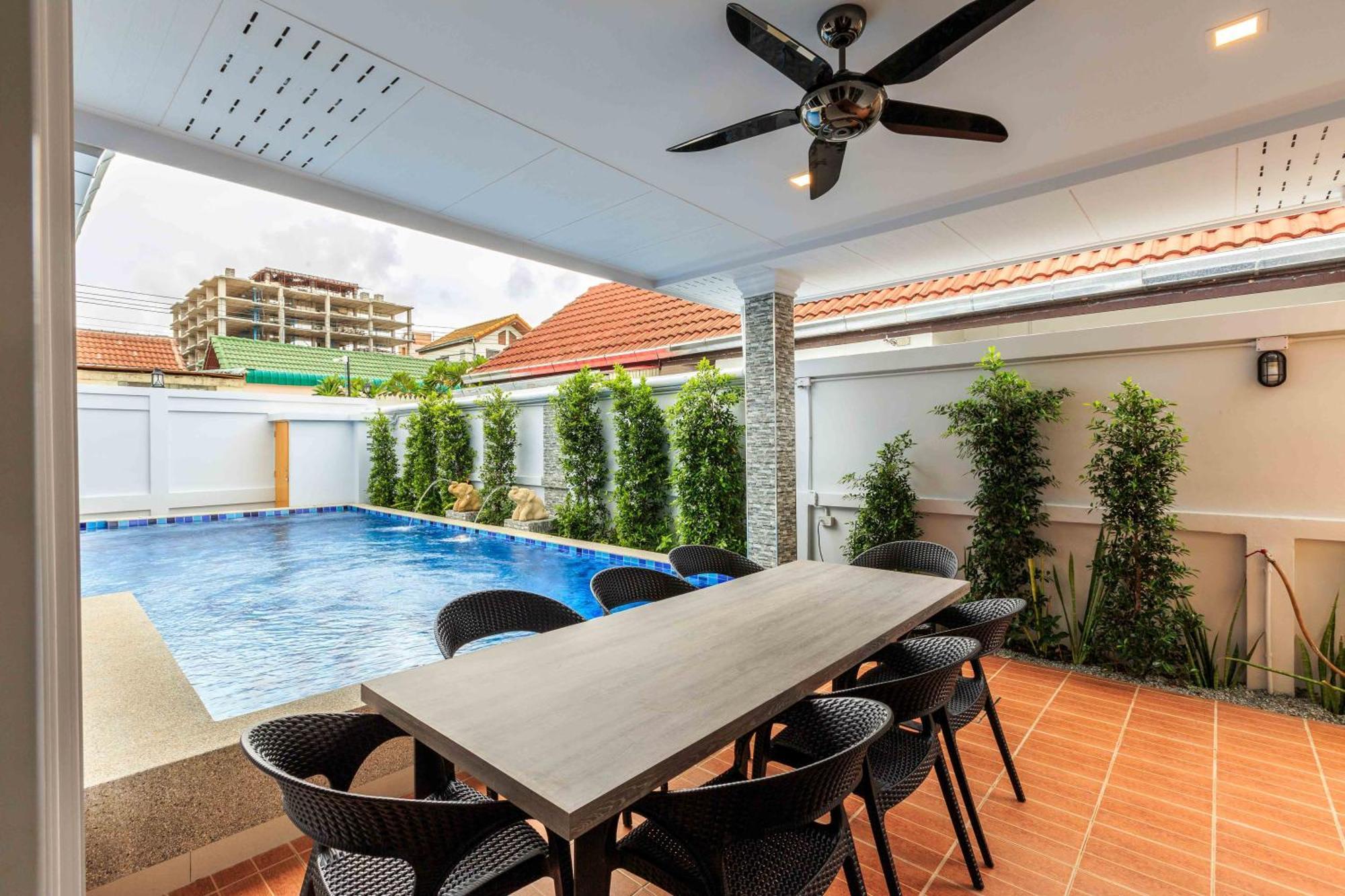 Pattaya Private Villa - Pool,Sauna,Snooker,Bbq Eksteriør bilde