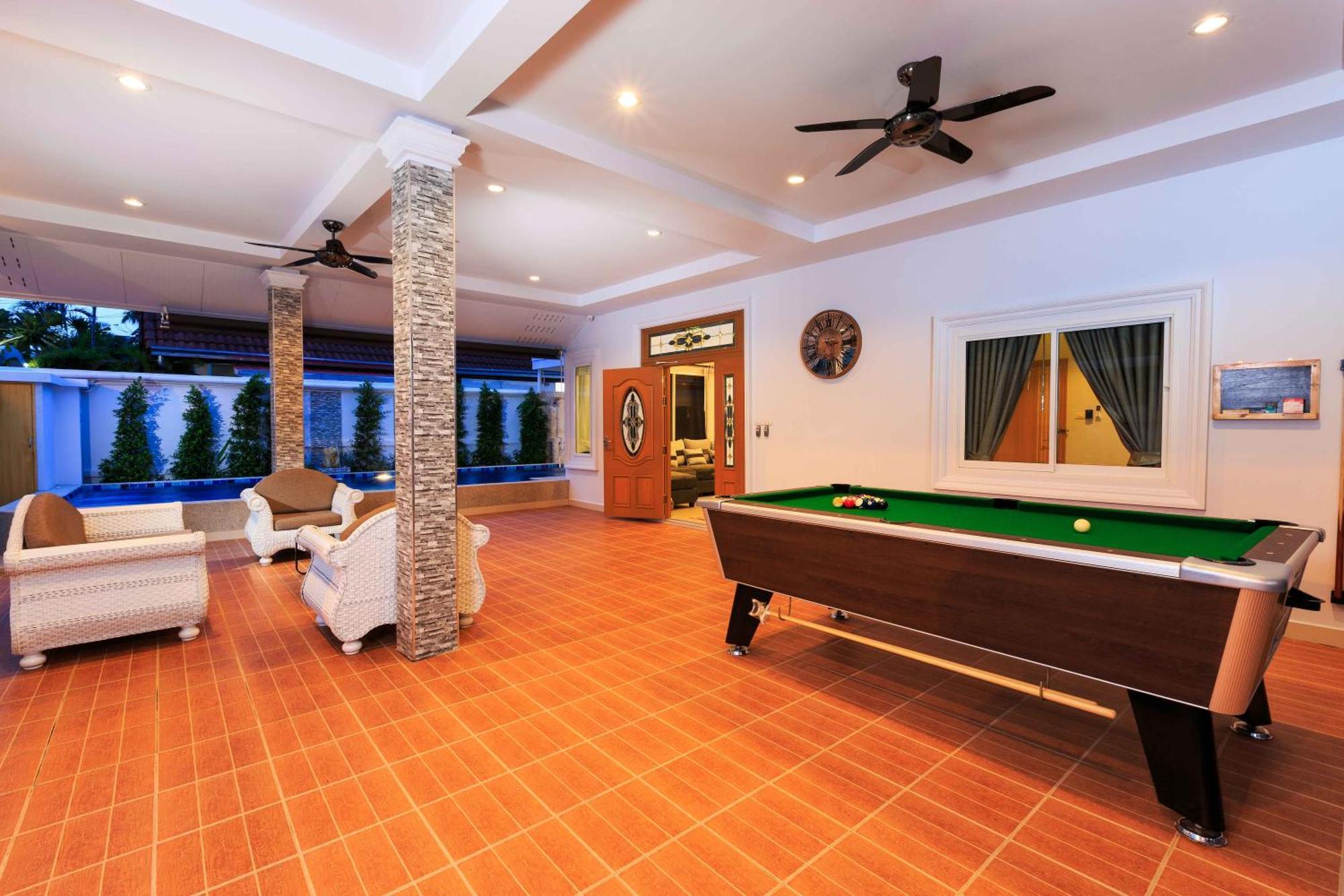 Pattaya Private Villa - Pool,Sauna,Snooker,Bbq Eksteriør bilde